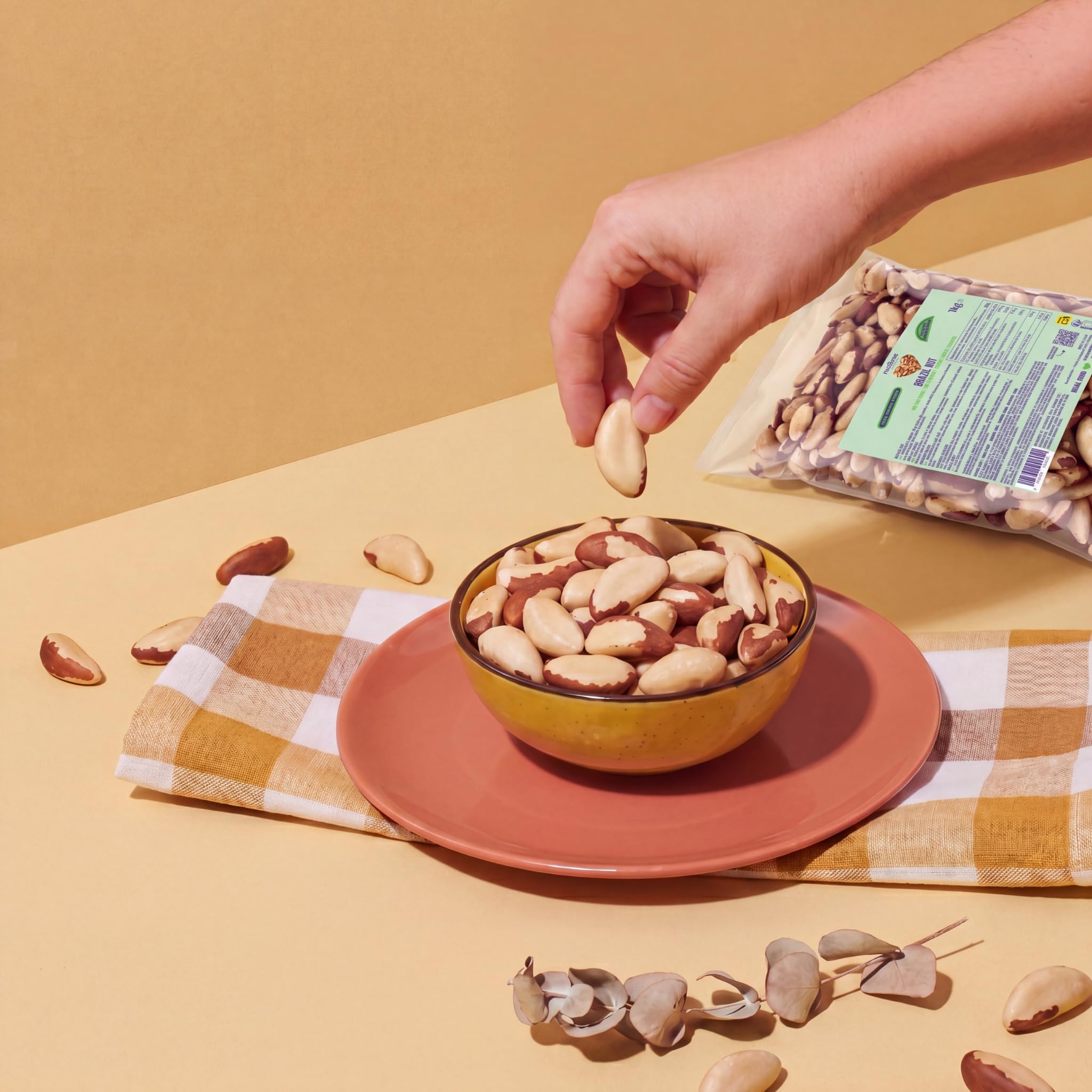 nut&me Noci del Brasile Premium1 kg | 100% naturale e Ricco di fibre e minerali | Senza glutine nè conservanti | snack sano e vegano