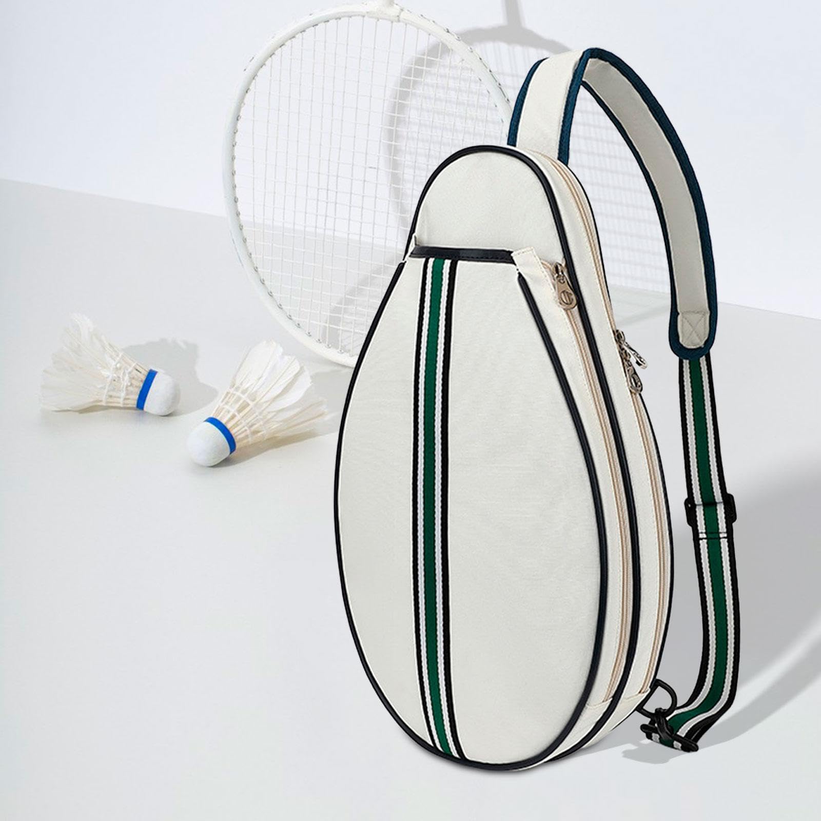 Borsa Tennis Leggera Borsa Badminton Borsa Squash Borsa Racchette Crossbody in Tessuto Oxford Resistente all’Usura Adatta a Viaggiatori Appassionati a
