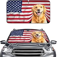 Vista 54 de GENANY Divertido parasol para parabrisas para sedán, SUV, camión (55 x 29 pulgadas), parasol de automóvil, bloquea los rayos UV, accesorios