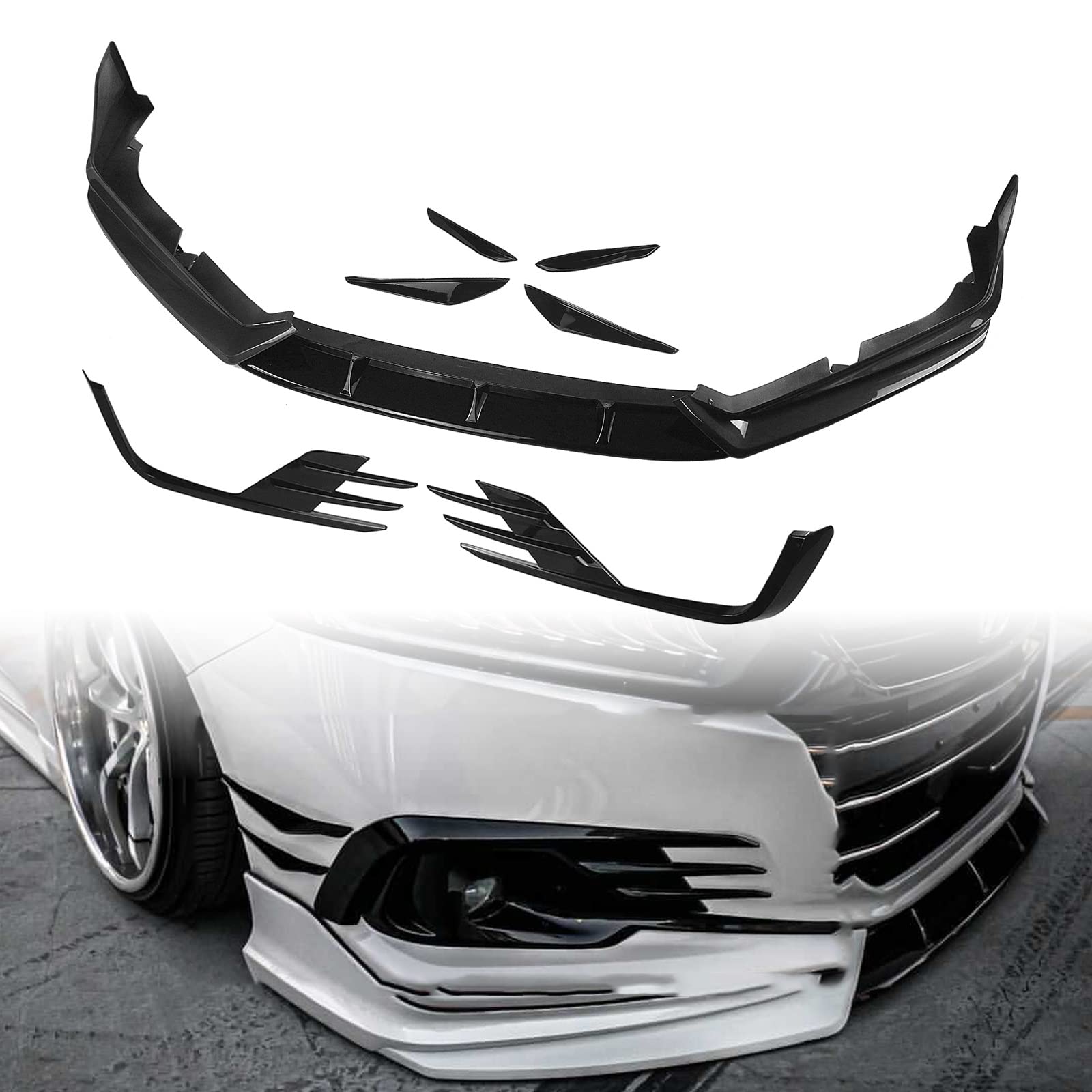 Cadre d'admission de feu antibrouillard front et spoiler lèvre Accord 21-22