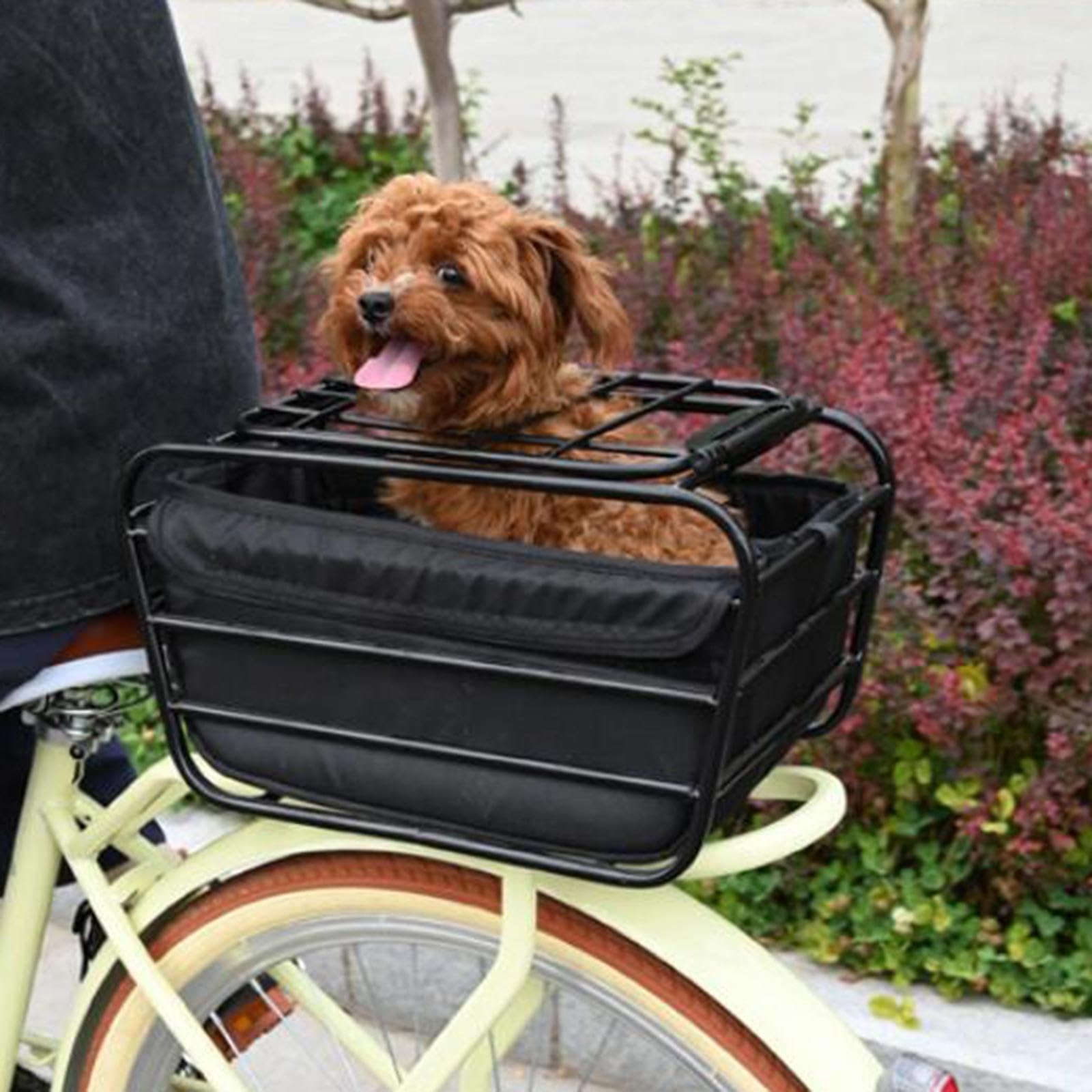 Homyl Panier de Vélo Arrière, Panier Vélo avec Doublure, Facile à Installer pour Vélo, Vélo électrique, pour Le Camping, Les et La Randonnée