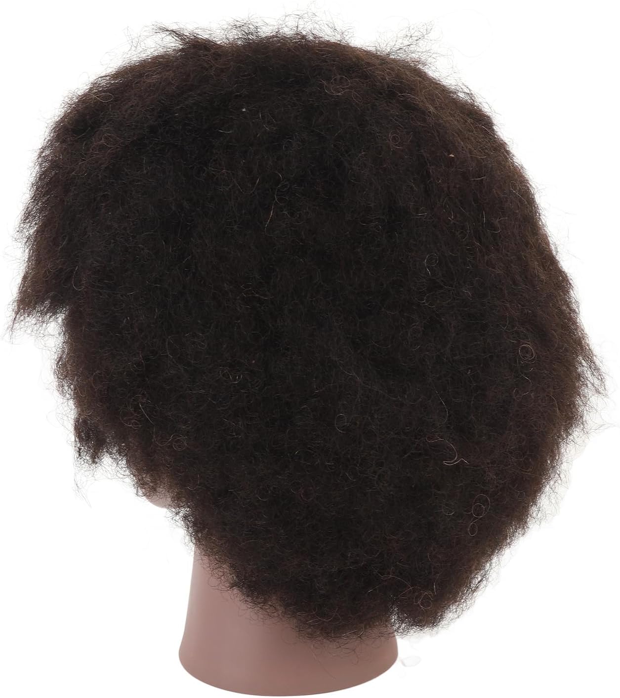 Afro Hair Mannequin Head for Braiding Practice | Realistic Black Skin & Curly Human Hair | Cosmetology Mannequin for Styling / Wig Display / Makeup Training