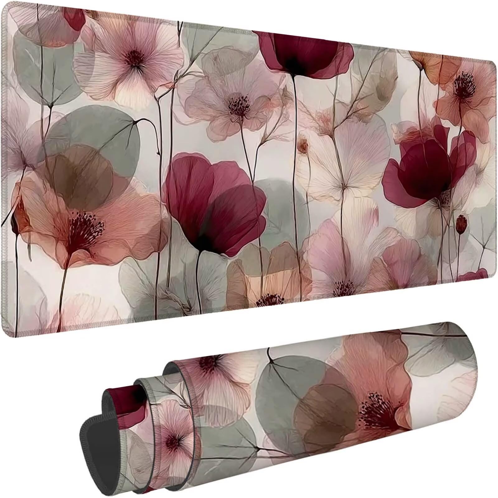 Tappetino Mouse 900x450mm | Superficie Ultra-Liscia | rosso 0-z322