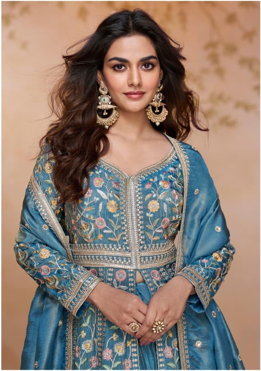 STELLACOUTURE Ready to wear salwar kameez for women, Indian Pakistani traditional ethnic suit, Wedding, Party 2987-O