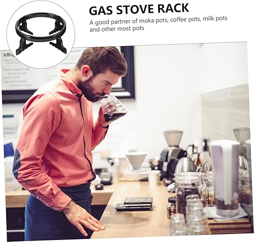 Miniatura 3 de MAGICLULU Jaula para ollas de trabajo en soportes para ollas, cafetera reductor de gas, estufa de café, estufa, quemador, anillo reductor de gas,