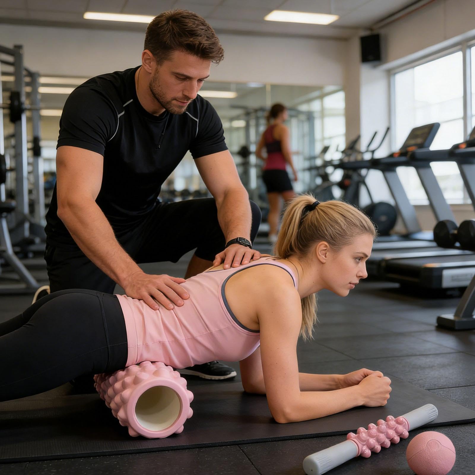 Ensemble de rouleaux de fascia - Ballon de massage haute densité - Pour la maison, les voyages, le dortoir étudiant, le yoga, le pilates, la musculation, la relaxation
