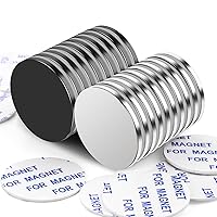 Vista 36 de LOVIMAG Imanes de disco de neodimio superfuertes, potente imán de tierras raras con adhesivo de doble cara para nevera, bricolaje, construcción
