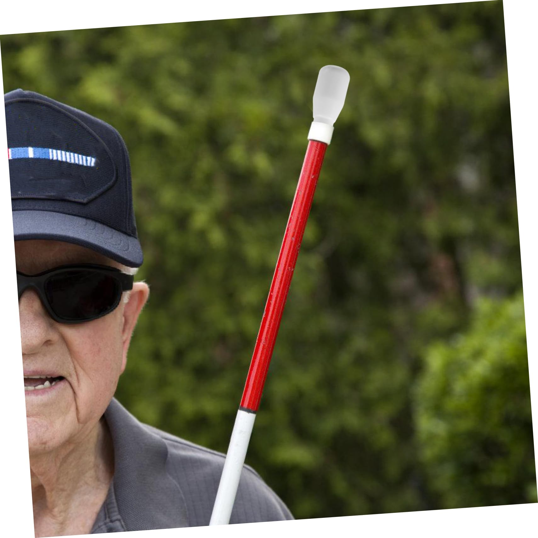 KOMBIUDA 4pcs Cane Head for The Blind Outdoor Cane Tip Crutch Tip Walking Stick Ends Walking Pole Tips Crutch Accessory Walking Stick Tips Outdoor Crutch Pads Compact Cane Tip Plastic White