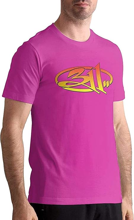 Amazon | 311バンドロゴメンズ人気Tシャツトラディショナルナチュラル