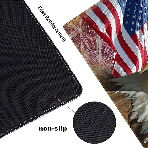 Miniatura 3 de Alfombrilla de escritorio, alfombrilla de mouse grande para escritorio, alfombrilla de mouse para juegos, luz de luna y delfines, base de goma