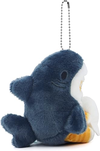 Miniatura 4 de CNAANA Muñeco de peluche de gato y tiburón frito con diseño de camarones kawaii y gato, adorable almohada de felpa suave para niños y niñas (gato