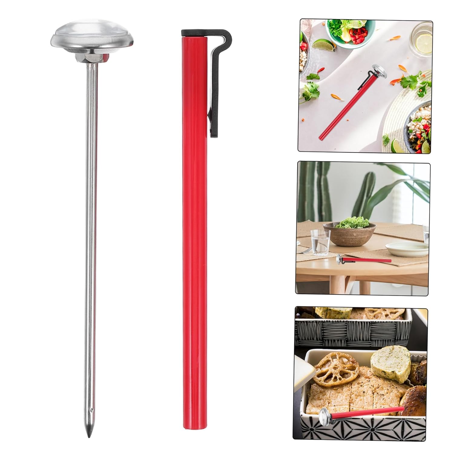 Food Temperature with Stainless Steel Probe for Coffee