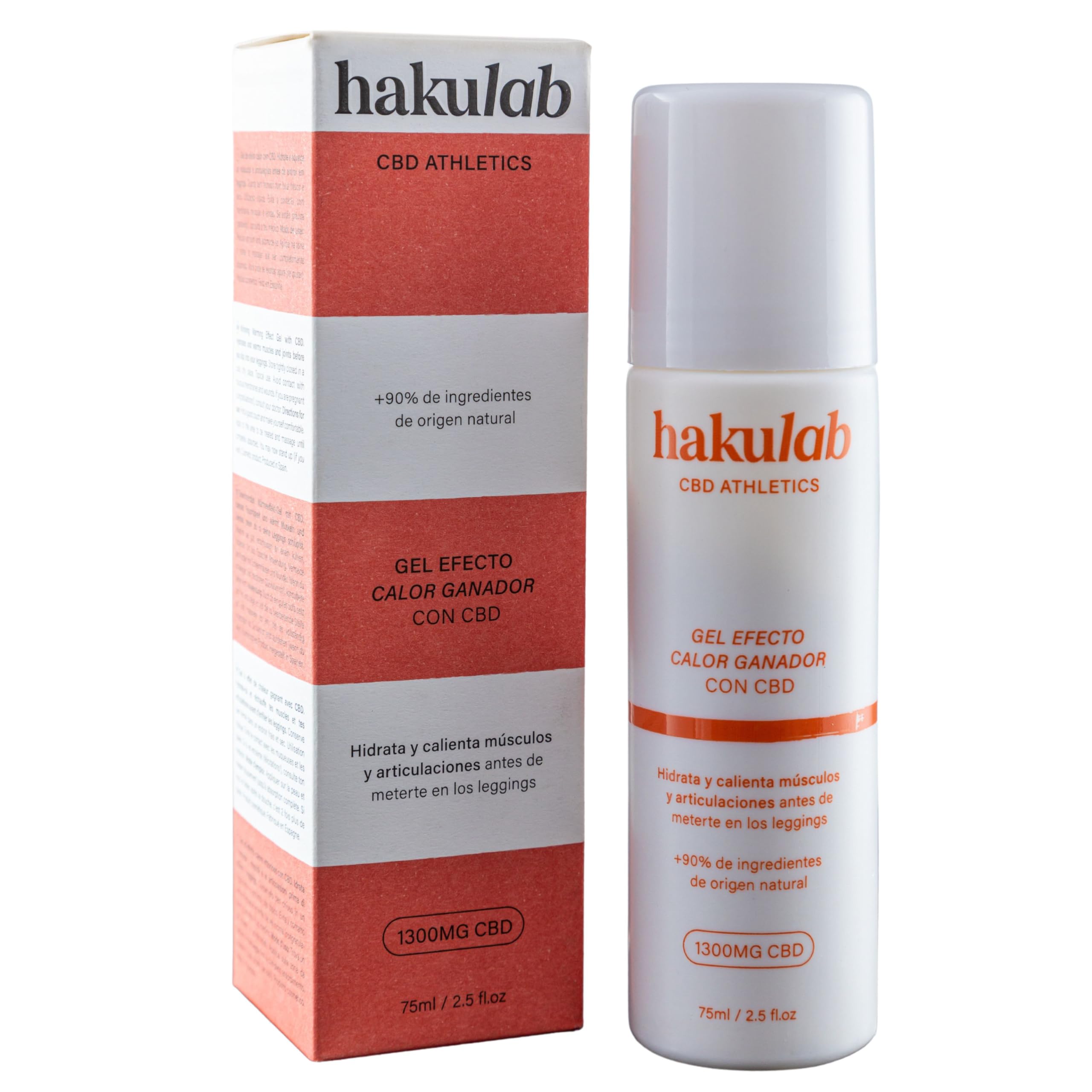 Gel de masaje muscular Efecto calor Crema Antiinflamatoria con CBD Alivio de Dolores Musculares y Articulaciones 50ml Hakuna Oil Athletics