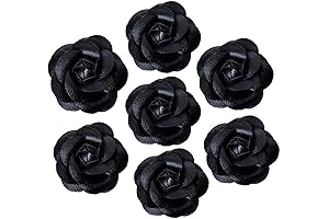 8PCS Black Leather Flower Material DIY Winter Boots Sandal Sock Package