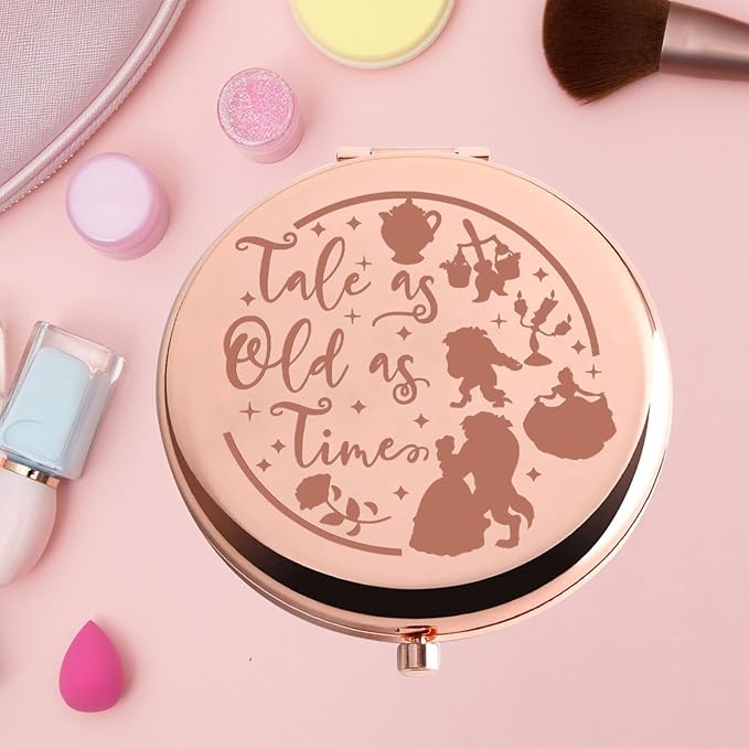Espejo de Bolsillo KEYCHIN Princess Beauty Round Acero Inoxidable miniatura 7