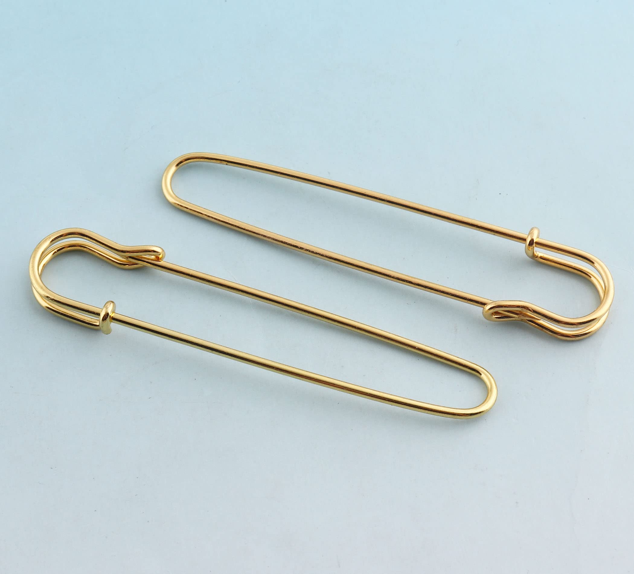 épingles de sûreté dorées, Lot de 10 épingles de sûreté géantes de 85 mm, Grandes épingles de sûreté en Or Rose, Accessoires artisanaux, Broches en métal, Outils de Couture DIY