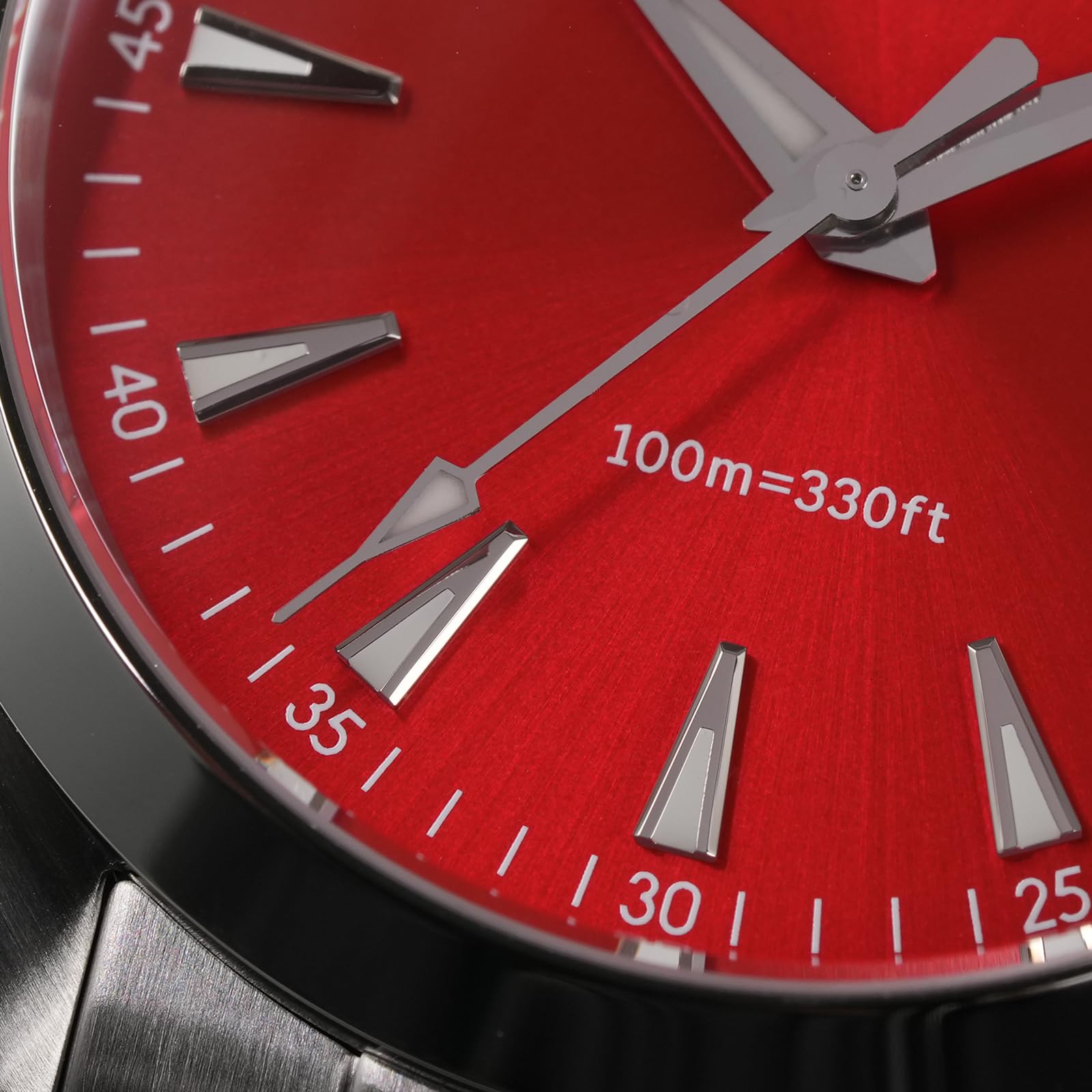watchdives VH31 Reloj de Cuarzo, WD0006 Reloj de Pulsera de Acero Inoxidable 38mm Cristal de Zafiro Abombado Relojes de Lujo 100M Resistente al Agua