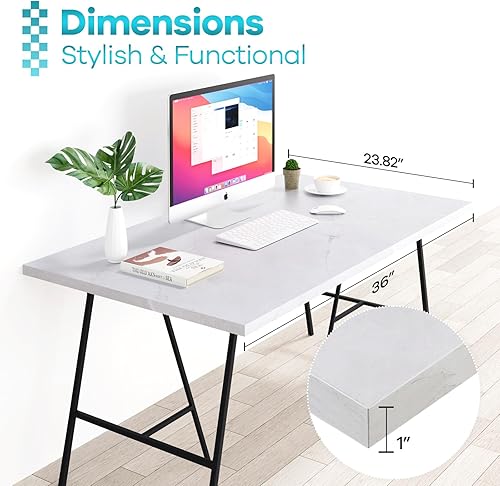 Miniatura 166 de Kaboon Mesa universal, escritorio sólido de una pieza para escritorio de pie sentado, escritorios dobles, escritorio en L, bricolaje, encimera de