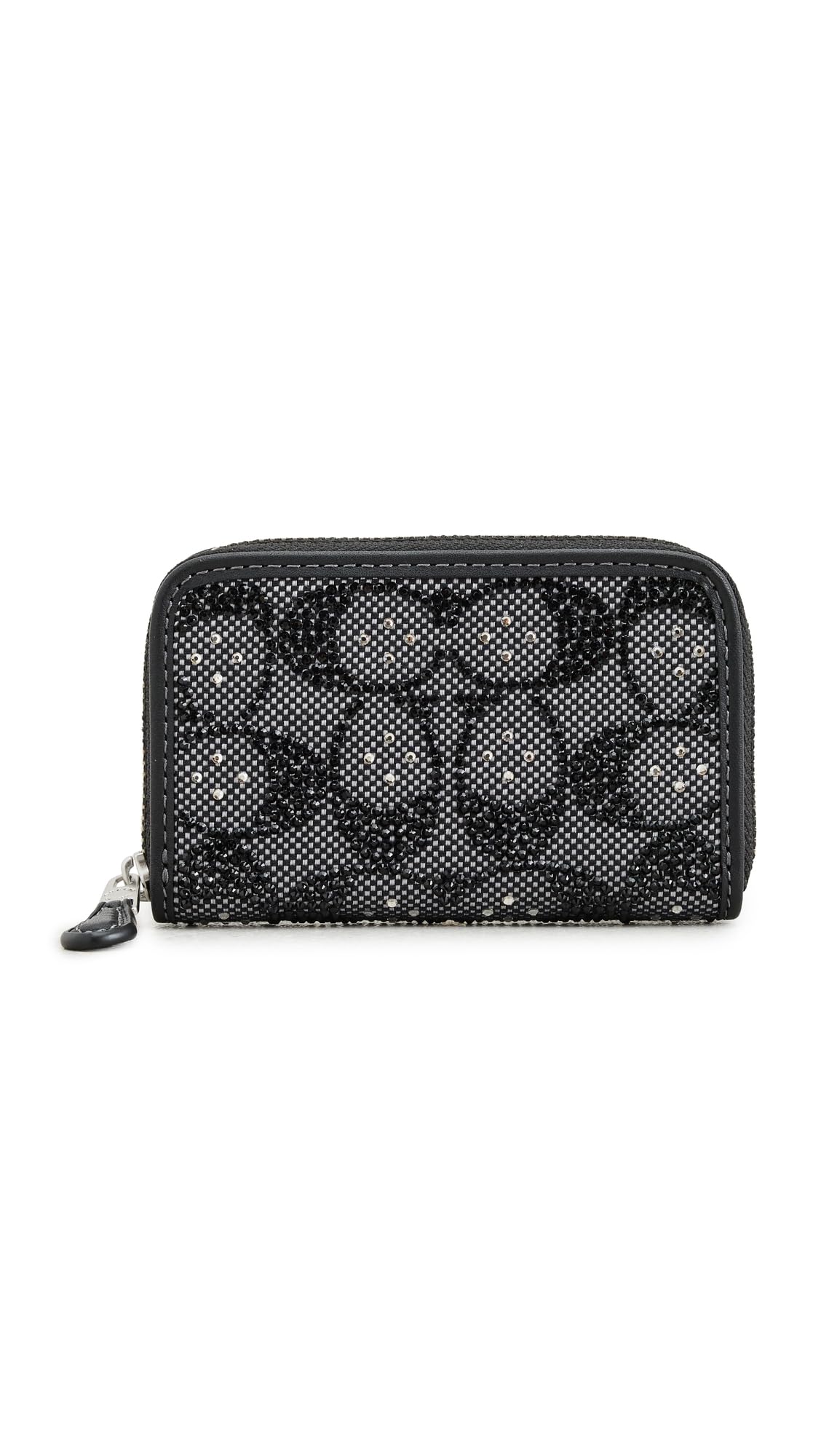 COACH Womens Essential Small Zip Card Case In Crystal Signature Jacquard