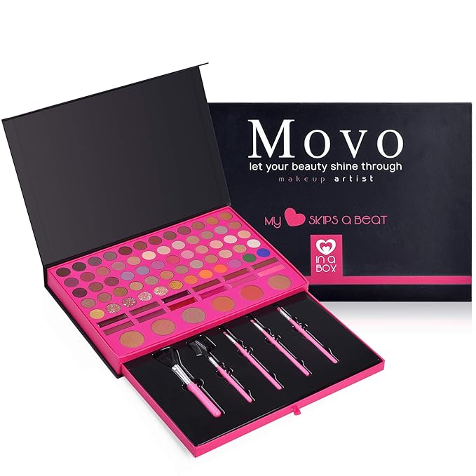 Movo Makeup Kit Gift Set 60 Colors Matte Shimmer