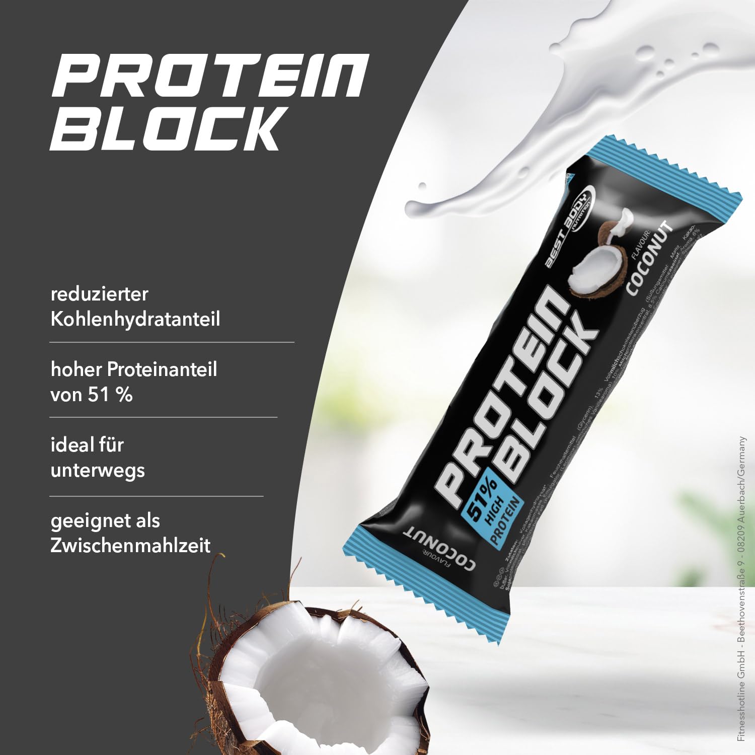 Best Body BBN Hardcore Protein Block Barretta Proteica, Mix Box, Confezione da 15 pezzi