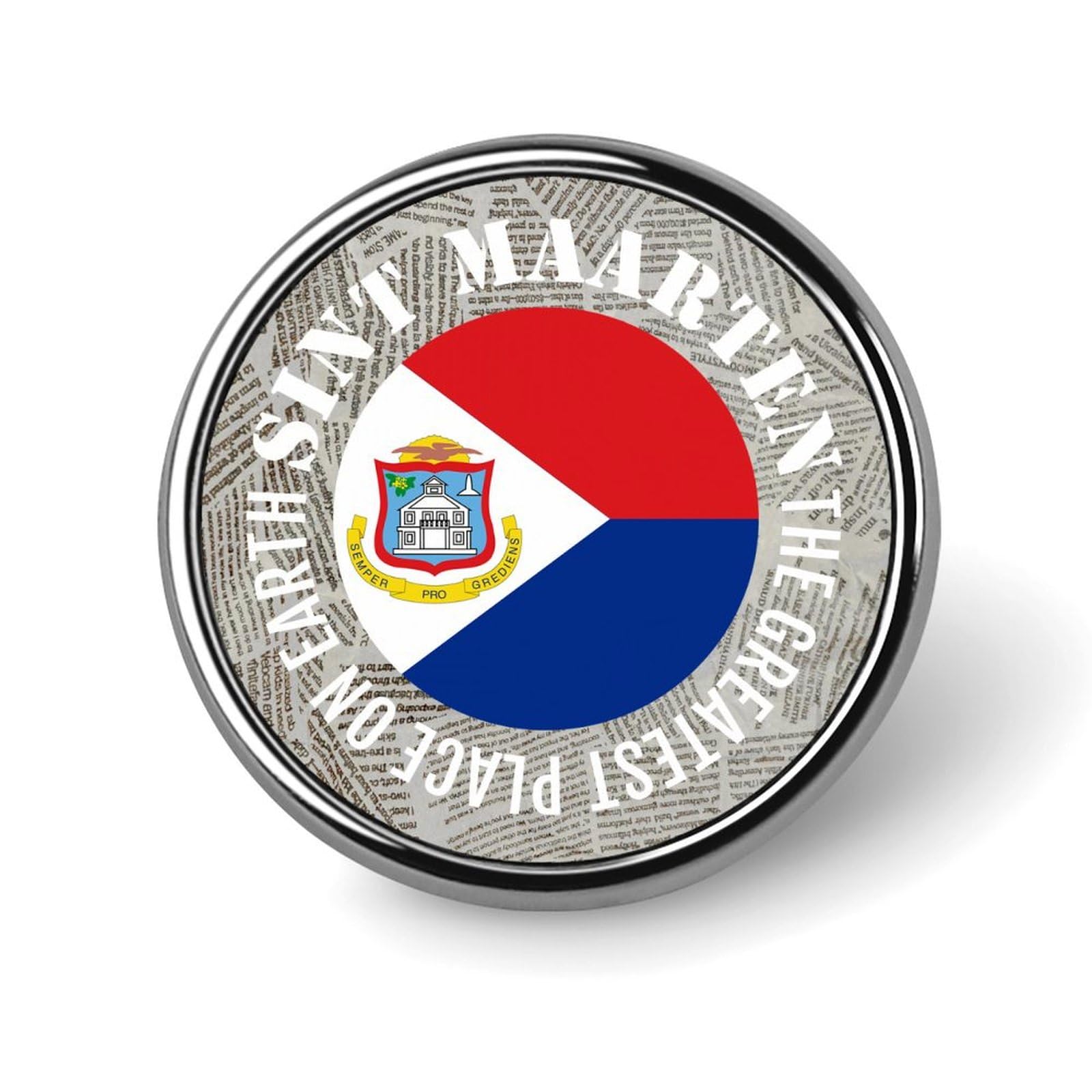 BESTORLOVE Sint Maarten Flag Pins Sets The Greatest Place On Earth Pins For Backpacks Backpack Pins Patriotic Decorations Pins For Backpacks Classic Cute Cool Pins For Jackets Clothes
