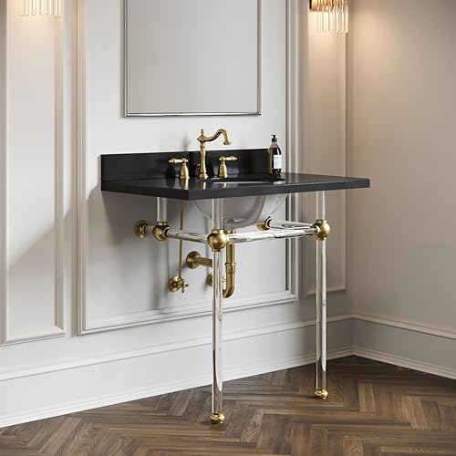 Miniatura 2 de Kingston Brass KPK107P Trimscape Kit de suministro de fontanería combinado, latón cepillado