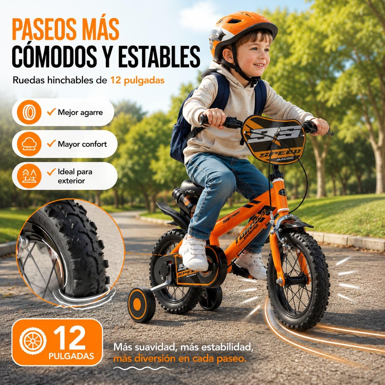 TOIMSA Bicicleta 12" Speed Racing