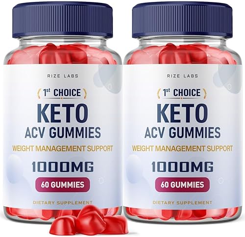Paquete de 2 gomitas Keto ACV de 1st Choice First Choice Keto Gummies Advanced Weight Loss 1st Choice Gummies con vinagre de sidra de manzana +