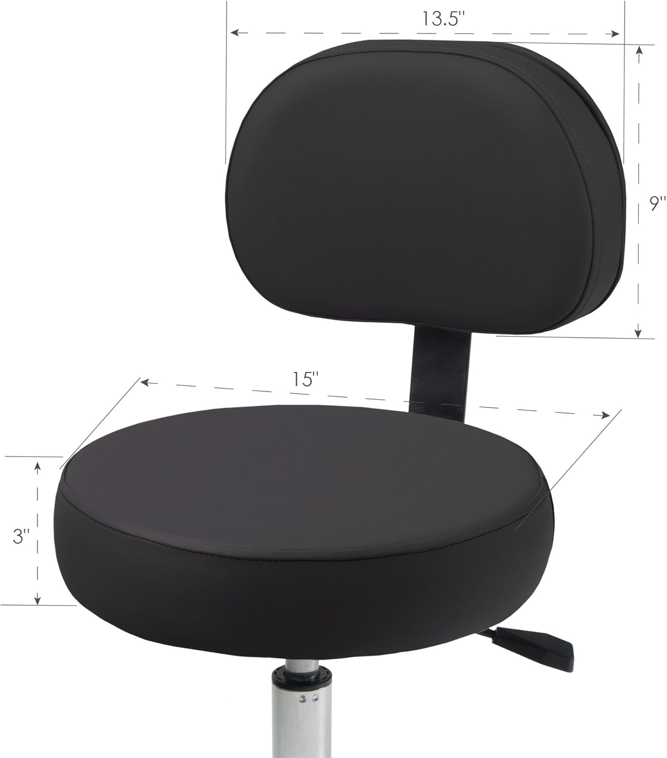 EARTHLITE Pneumatic Massage Therapist Stool - Rolling Massage Stool, CFC-Free : Beauty & Personal Care