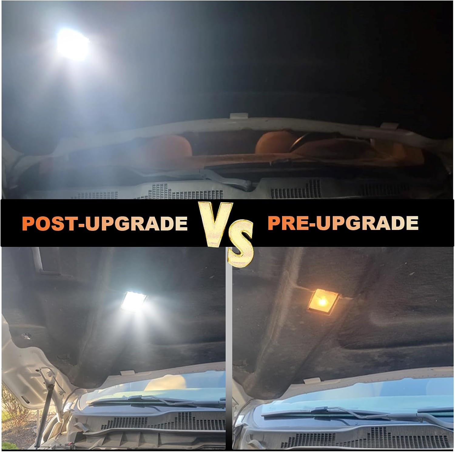 LED Under Hood Light Kit for Dodge Ram Durango, Jeep Wrangler Grand Cherokee, Chrysler 300 300M | OEM 68395126AA | Direct Fit, Plug & Play Installation