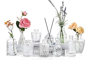 Modern Cylinder Bud Vase 10-Pack