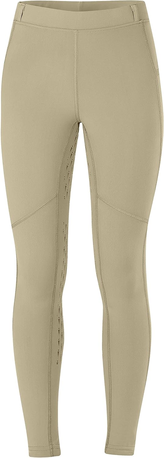 Kerrits Kids Ice Fil Full Seat Horse Riding Tech Tights – Cooling Breathable Kids Equestrian Leggings with Pockets for Summer