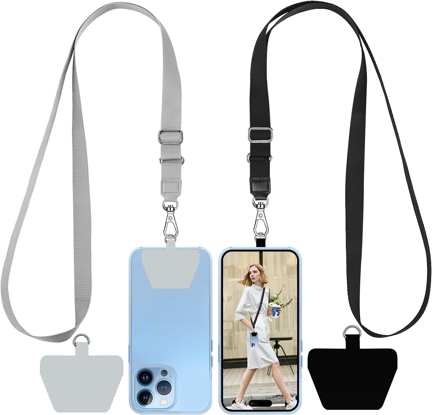 SHANSHUI Phone Lanyard, 2 Pack Phone Lanyard Strap 2X