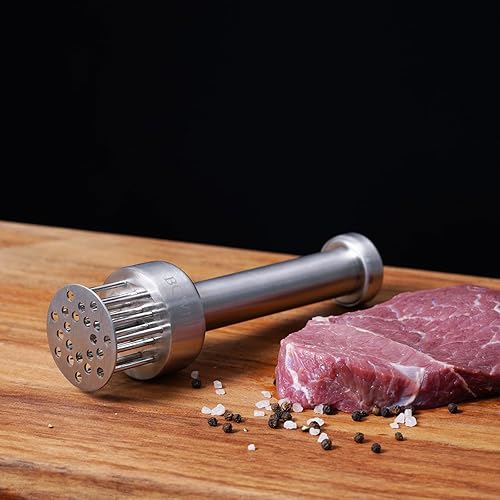 Miniatura 7 de Mazo Ablandador de Carne de Acero Inoxidable BQWII con 21 Agujas Agudas - Un Martillo Ablandador de Carne para Pollo y Res, Martillo de Carne