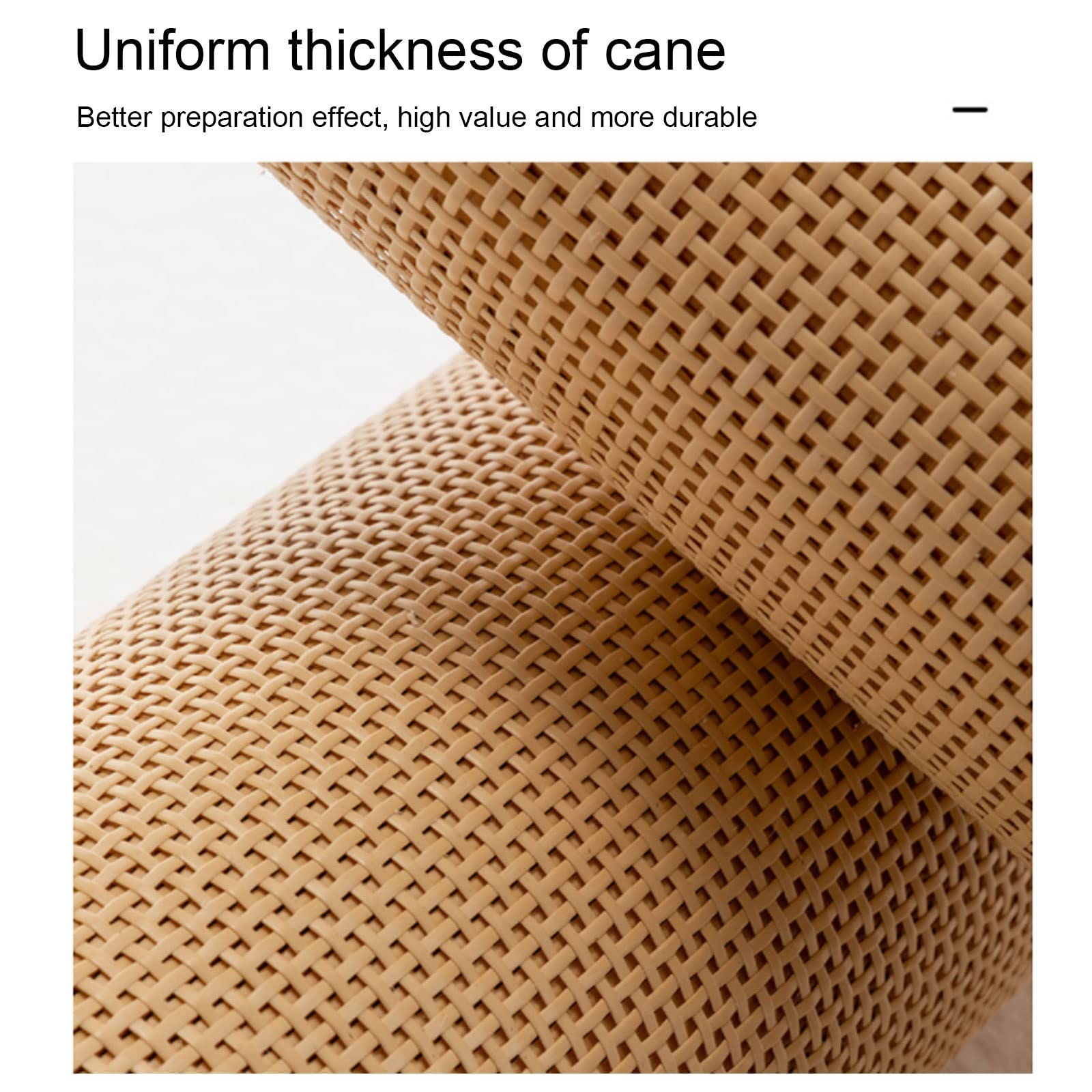 Rattan Naturale Per Riparazioni Mobili - Rotolo Fettuccia Pre-Tessuta, 35-100cm Larghezza - Foto 5