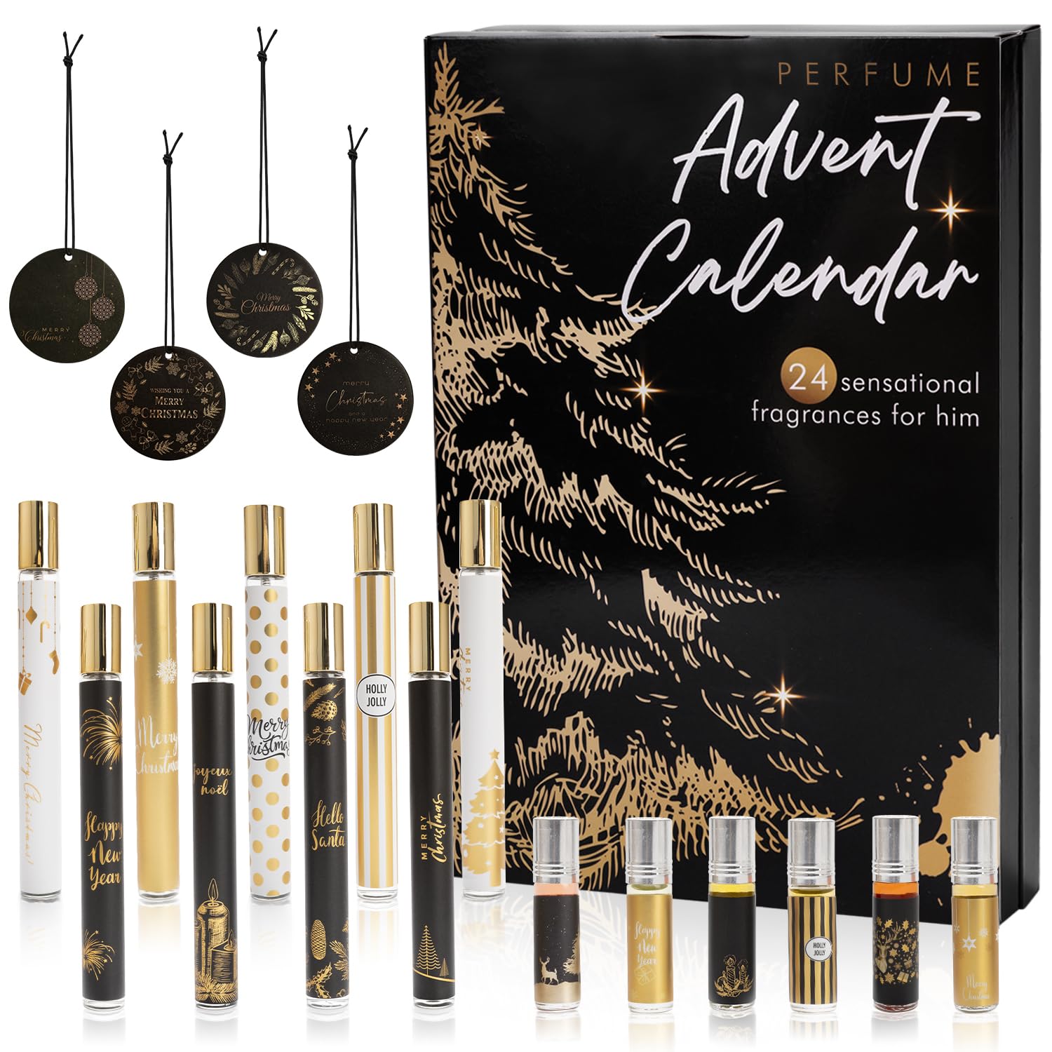 Men's Perfume Advent Calendar 2026, 24-Piece Fragrance Set, ChristmasGifts for Him