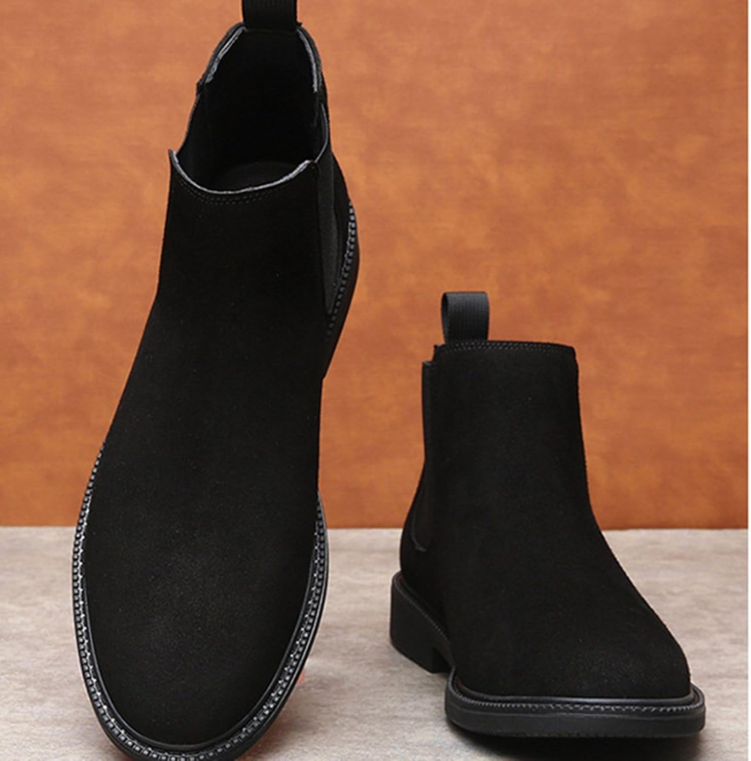 メンズ ショートブーツ チェルシーブーツ サイドゴア フラット スリッポン 四季 履き心地良い やわらかい イングランド風 純粋 オ