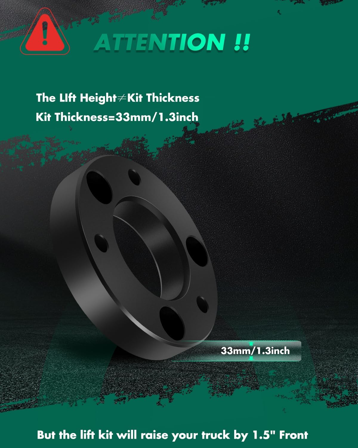 SCITOO 1.5" Front Leveling Lift Kit for 2004-2024 for Ford for F150 2WD 4WD, 2003-2018 for Ford Expedition, 2005-2008 for Lincoln Mark LT, 1.5 inch Front Strut Spacers