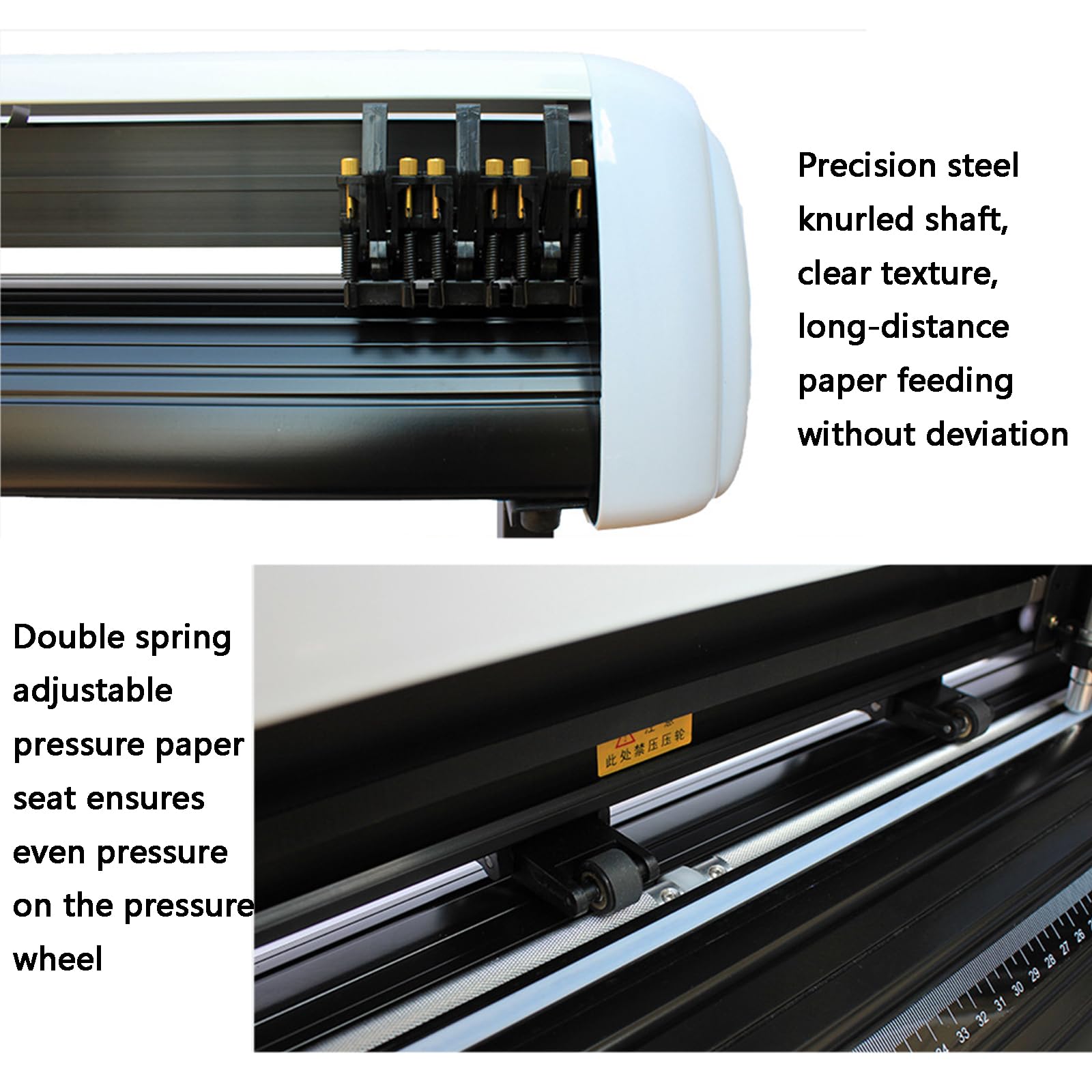 Plotter Cortador de Vinilo para Pegatinas con Soporte, Controles Digitales y Rueda de presión de Doble Resorte Ajustable para la fabricación de letreros gráficos y Manualidades.