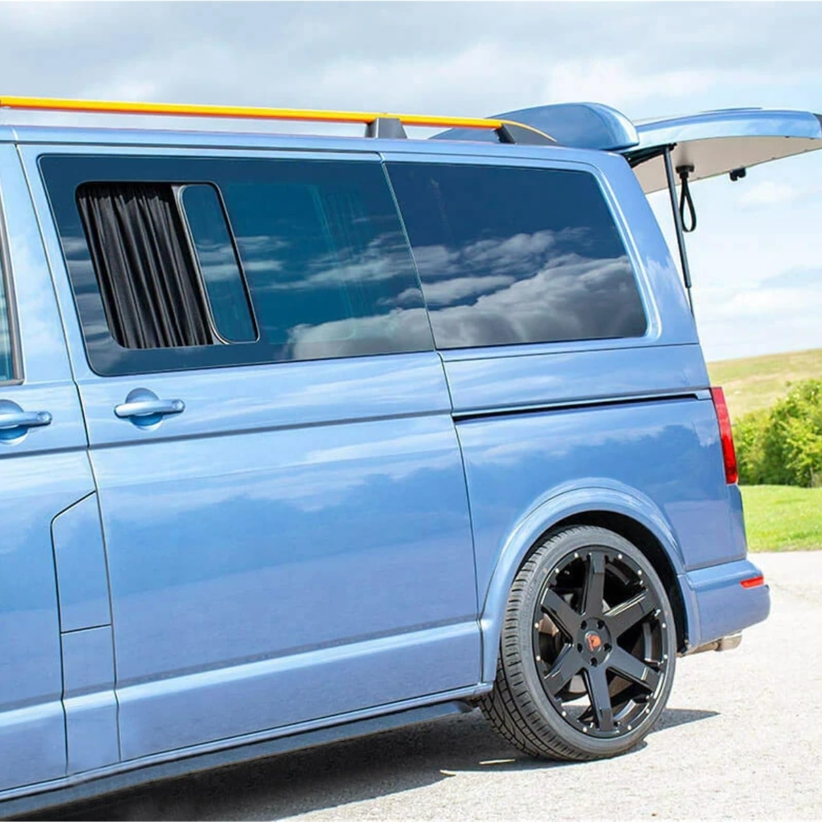 Rideau Voiture,Rideau Van Aménagé Kit de Rideaux Pare-Soleil universels for Camping-Car, Bateau, Caravane, Utilisation adaptée pour Ford Transit(70X47cm)
