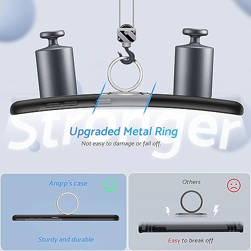 Miniatura 3 de Anqrp Funda a prueba de golpes para Galaxy S21 Ultra 5G, disipación de calor soporte que no se cae Funda de protección de grado militar con anillo