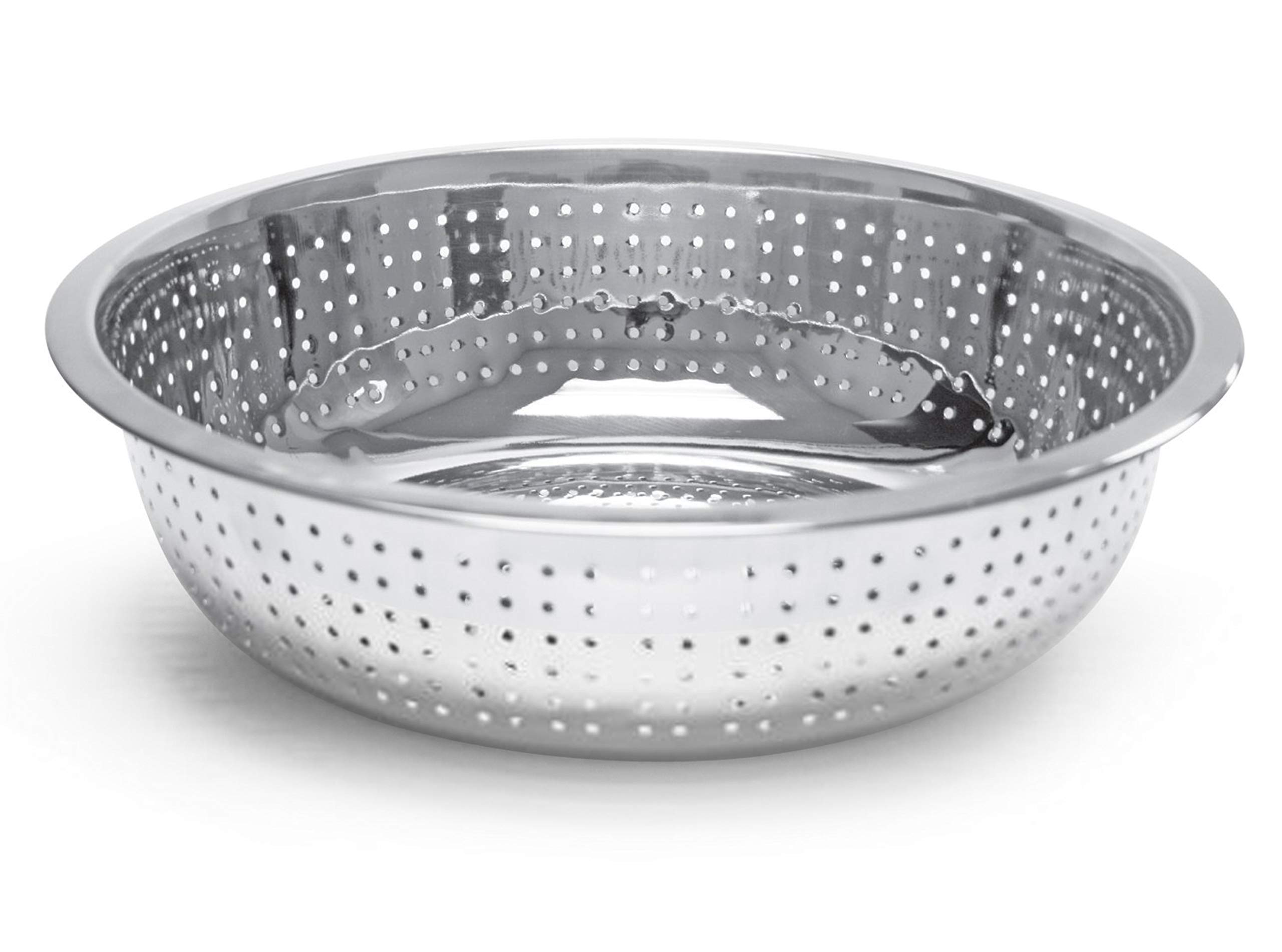 RAJ STAINLESS STEEL DELUXE COLANDER, 50 CM , SILVER, MBC050, Food Strainer , Rice Strainer , Fruit & Vegetables Strainer