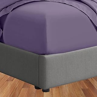 400 Thread Count 100% Cotton Queen Fitted Sheet, Long - Staple Combed Pure Natural Cotton Sheet, Soft & Silky Sateen Weave...