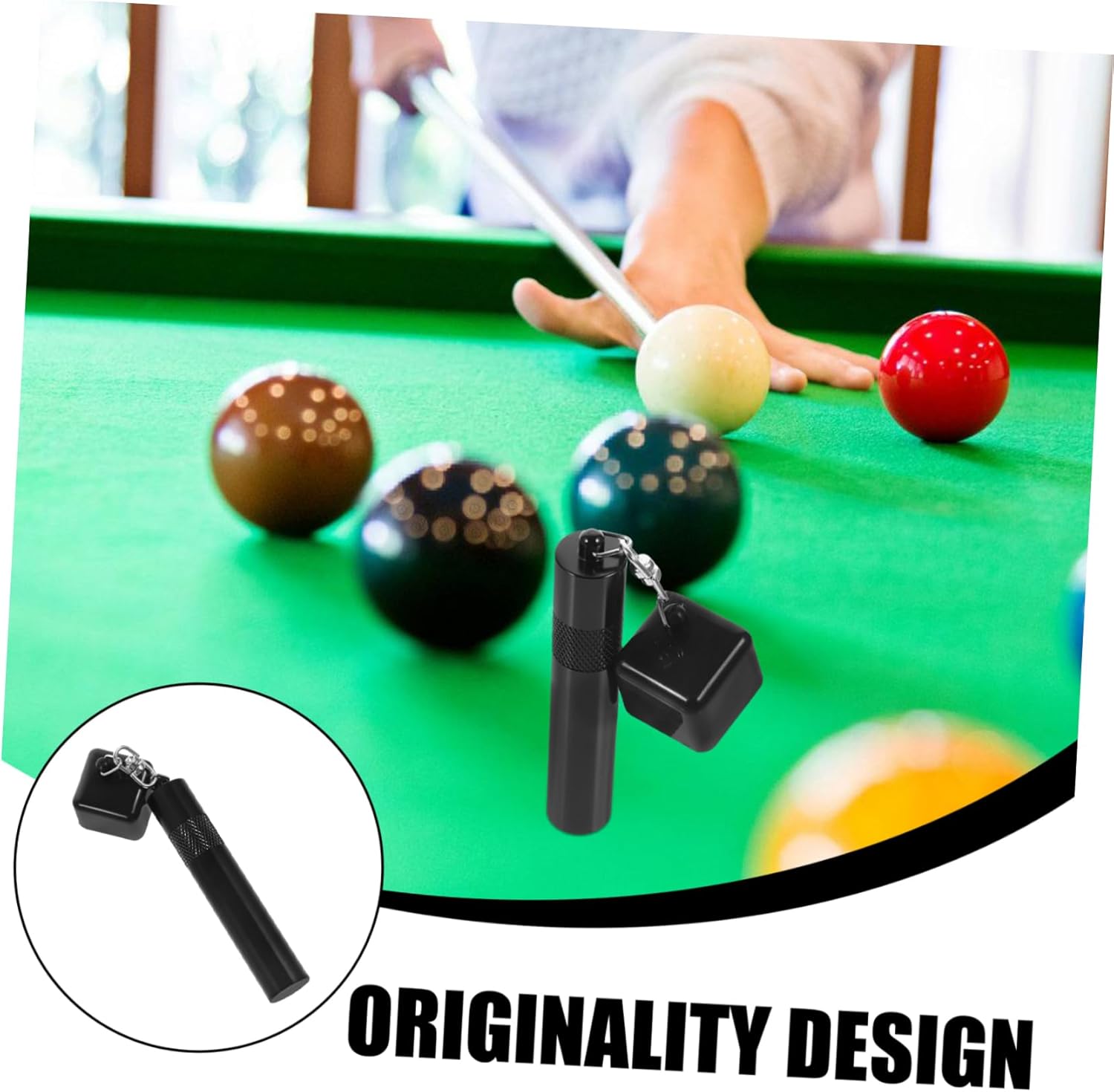 BESPORTBLE Billiard Needle Holder Pool Accessories Holder Aluminum TPU Chalk Holder Billiard Chalk Holder