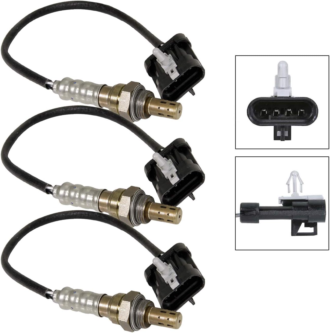 2Pcs Upstream and 1Pc Downstream O2 Oxygen Sensor Replacement for 1996 1997 1998 1999 2000 2001 Chevy Blazer S10 Gmc Jimmy Sonoma V6 4.3L 02 Sensor 234-4012 x3