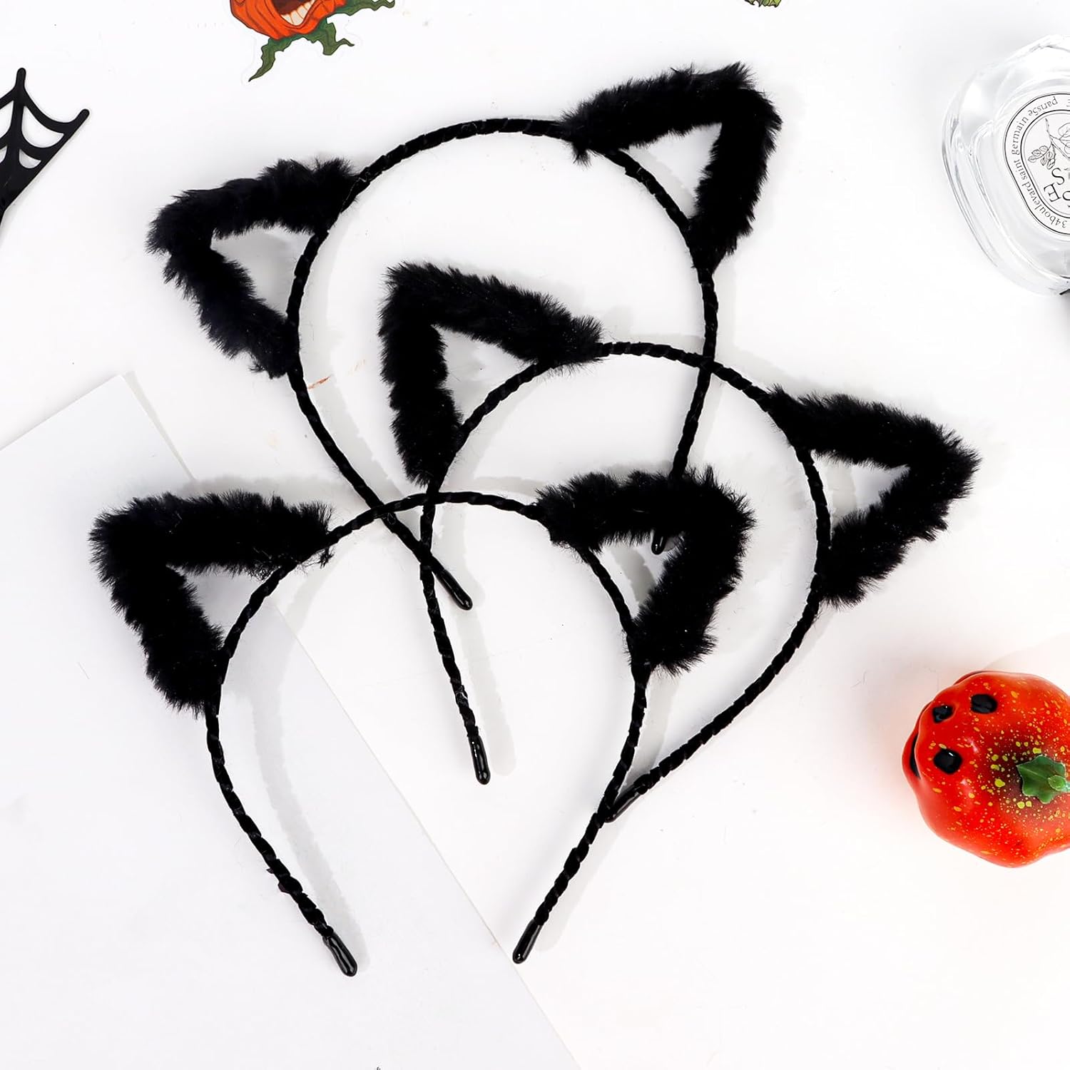 WHAVEL 3 Pack Cat Ears Headband for Women Cat Ear Headbands Head Band Cat Ears Cosplay - Image 3
