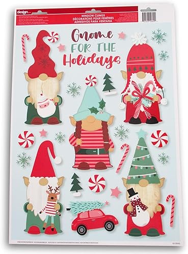 Miniatura 4 de Adhesivo estático navideño para ventanas o espejos, elegantes decoraciones navideñas para el hogar, aula, oficina y más