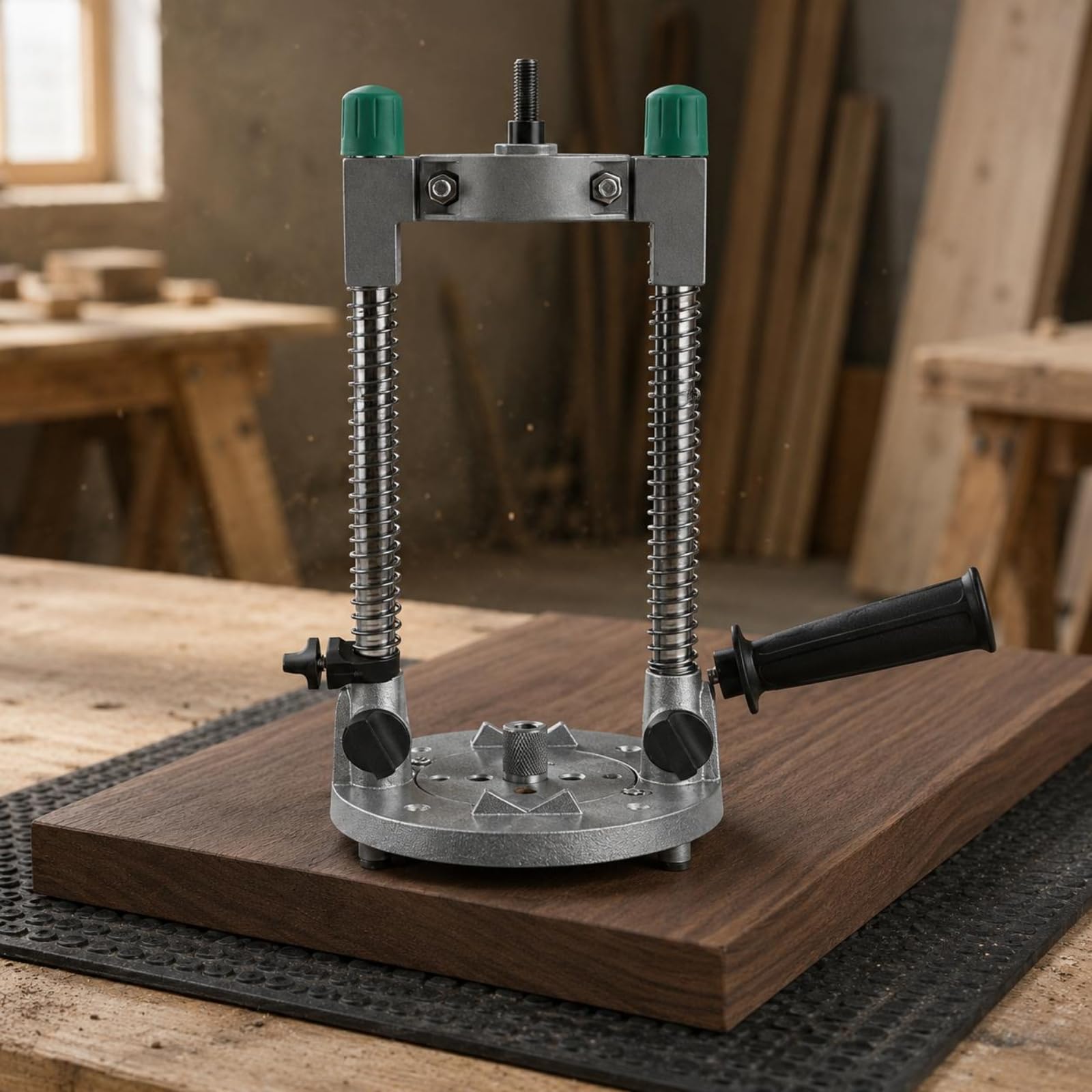 Guida Foratura Verticale 90 Gradi Supporto Trapano a Colonna Metallico Strumento Bricolage per Falegnami , Versione Aggiornata