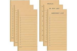 6-Pack Magnetic Notepad for Refrigerator with Vintage Designs